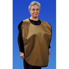Palmero Healthcare Cling Shield Pano 3/4 Deluxe Dual Apron - Medical - Taupe